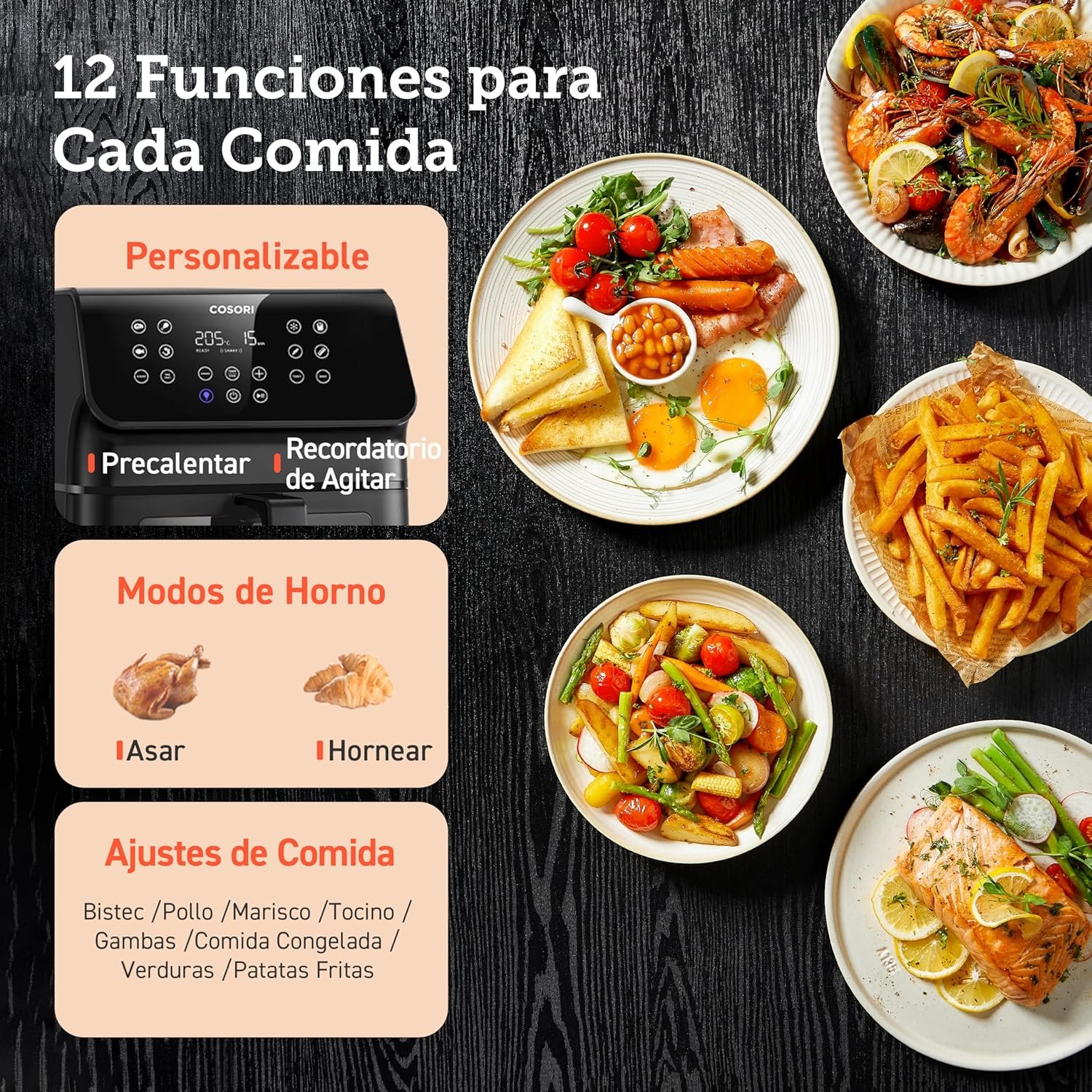 Cosori premium 2 chef edition 6.2Litros con ventana