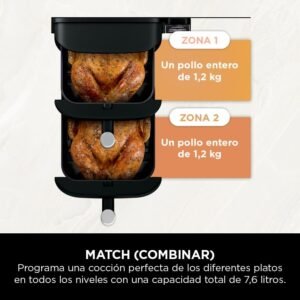 FREIDORA DE AIRE NINJA DOUBLE STACK 7 6