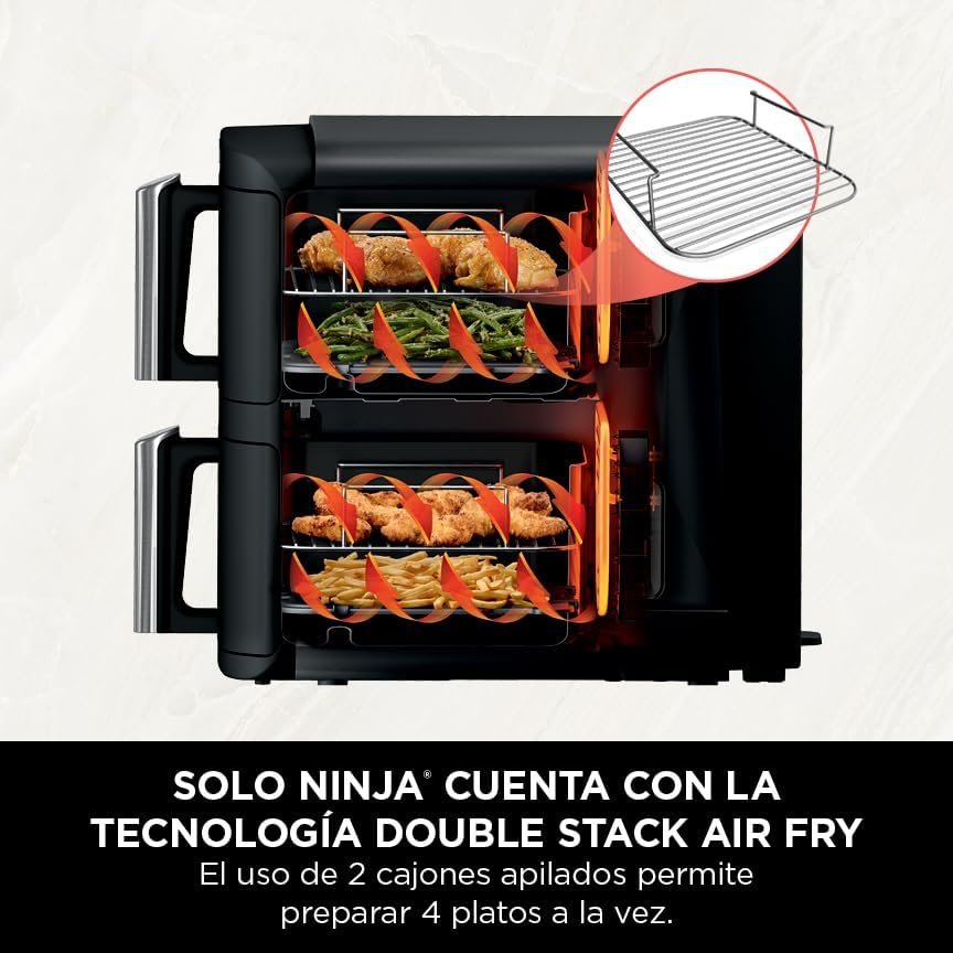 FREIDORA DE AIRE NINJA DOUBLE STACK 7 6 LITROS