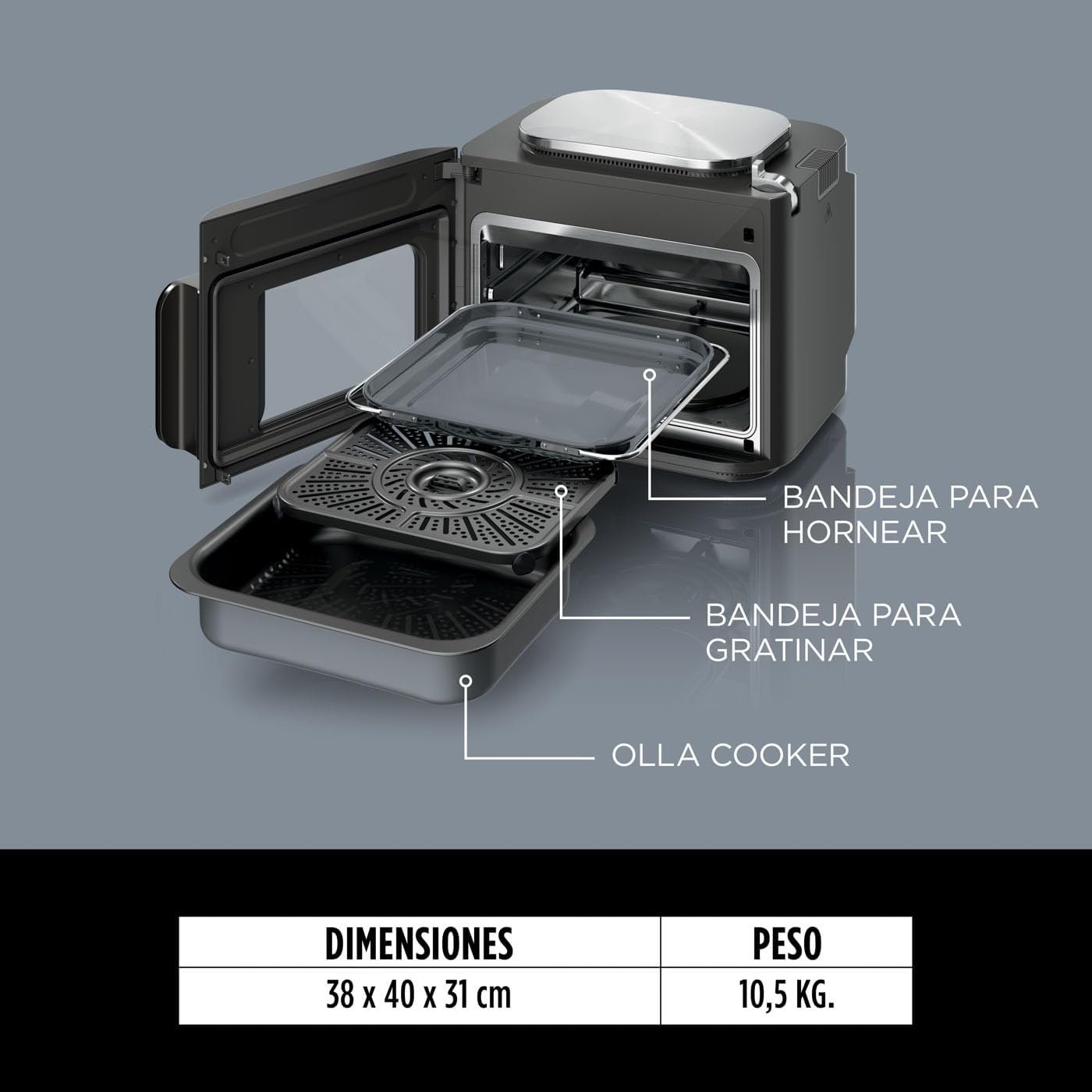 Ninja Combi freidora de aire Olla eléctrica multifunción 12 en 1, Horno