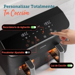 freidora de aire cosori dual basket 8,5L